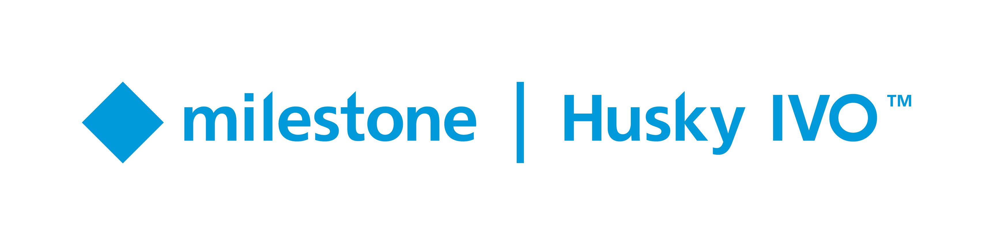 Milestone Husky IVO Logo - Clear Blue